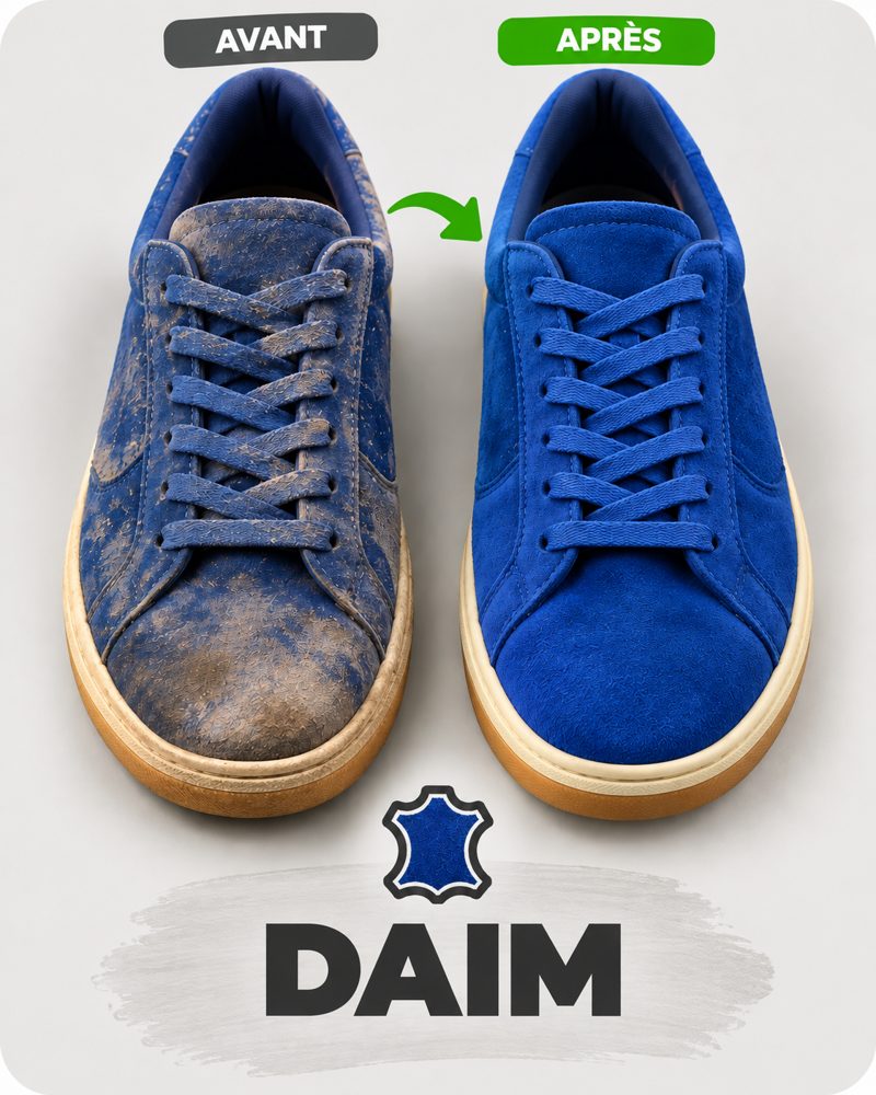 Daim : avant / après nettoyage avec Clean.sh